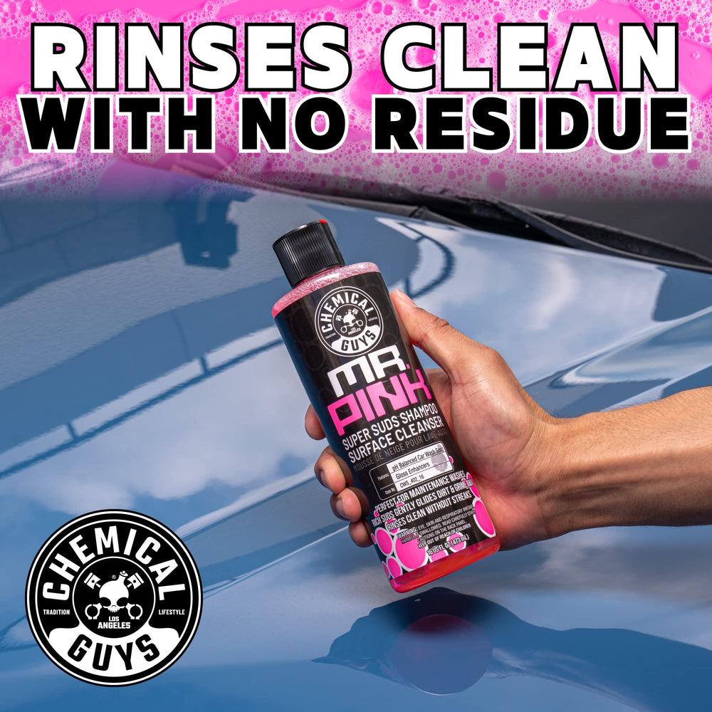 Mr. Pink formula is safe on wax and ceramic coatings during cleaning.