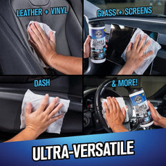 Chemical Guys Total Interior Wipes glass screens cleaner for clear visibility