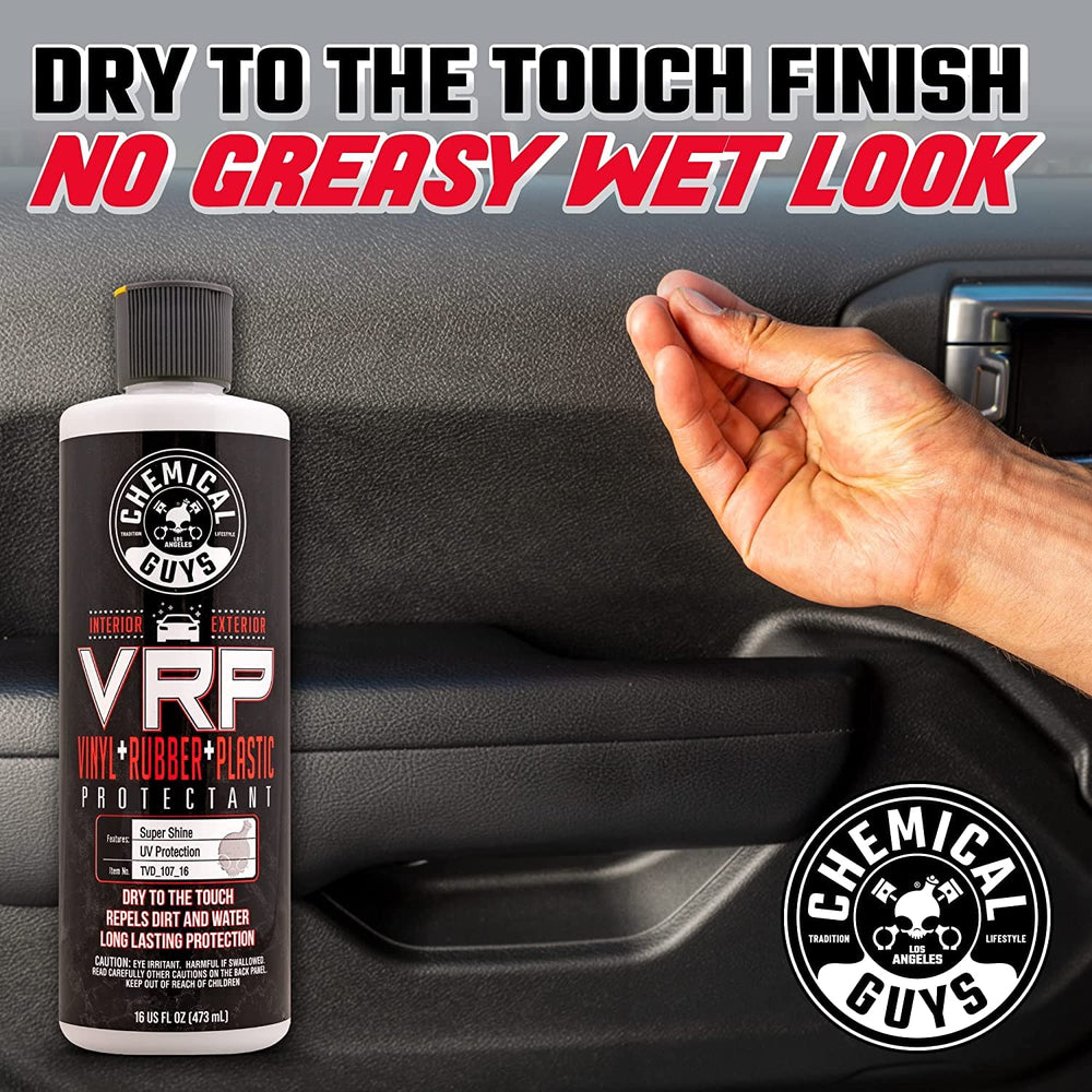 Chemical Guys exterior plastic dressing adds a durable satin finish