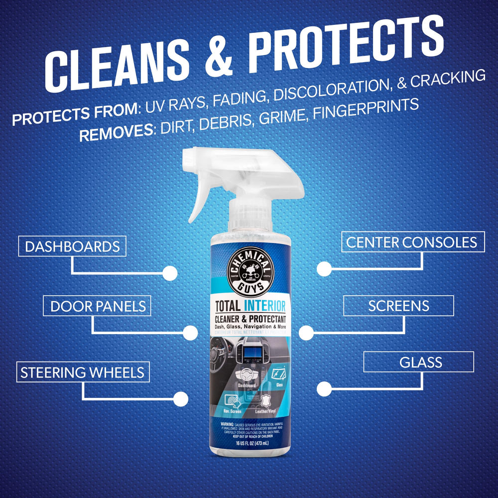 Chemical Guys VRP Protectant for tires and trim with a deep black finish.
