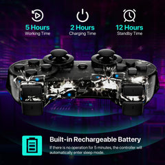 CHENGDAO Galaxy Nebula PS3 controller with comfortable grip for immersive play