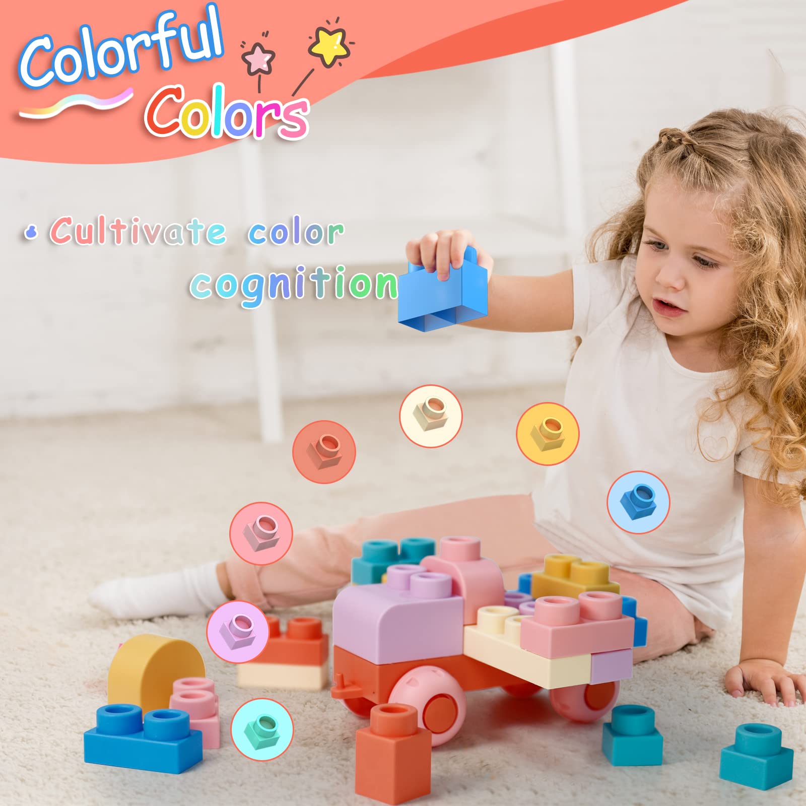 Chenxuanbro certified safe blocks with soft edges for gentle tactile play.