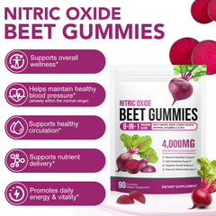 chenyayun Beet Root Gummies closeup shows chewy texture and daily energy