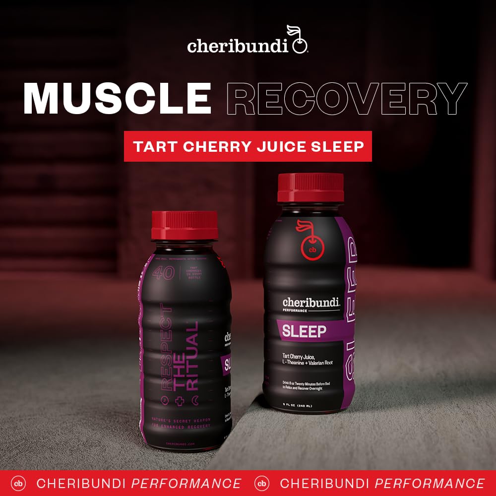 Cheribundi Tart Cherry Sleep athlete in training supports recovery.