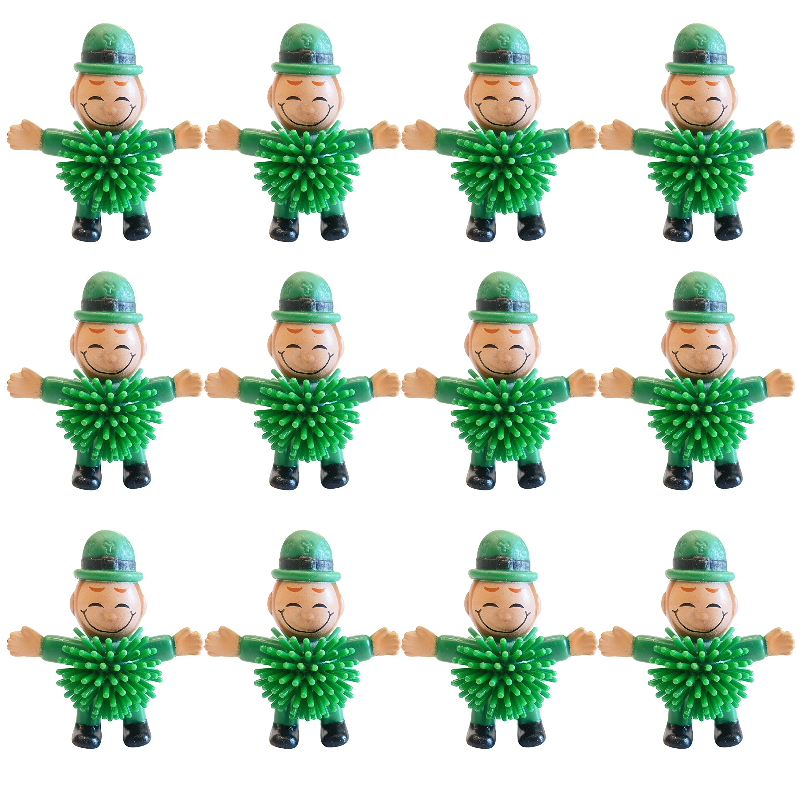 Cherislpy 12Pcs Leprechaun toy set for kids offers playful stress relief and festive decor.