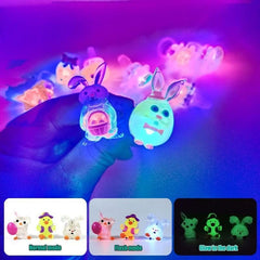 Cherislpy battery-powered rings flash colorfully for Easter celebrations