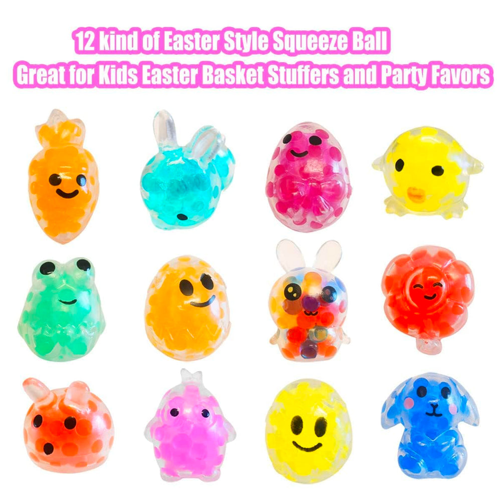 Cherislpy colorful squishy eggs ready for party favors and decorating