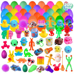 Cherislpy Easter eggs with prefilled toys for instant festive fun.