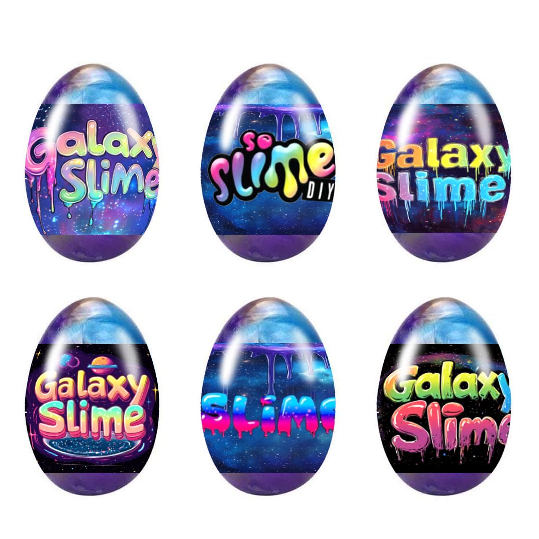 Cherislpy galaxy slime egg set for Easter decor and tactile play.