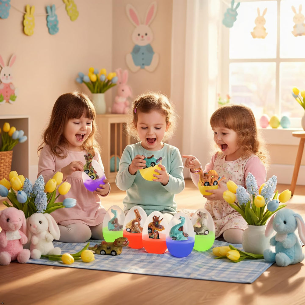 Cherislpy dinosaur eggs provide classroom fun and holiday décor.