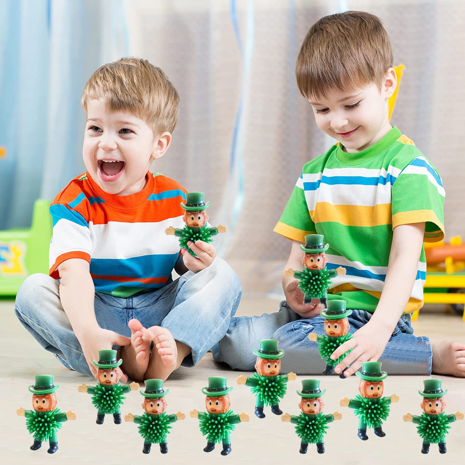 Cherislpy leprechaun toy easy-clean rubber, simple maintenance
