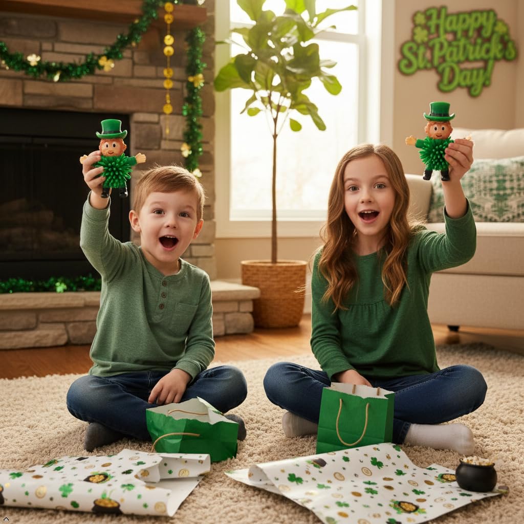 Cherislpy leprechaun toy, charming home decor for festive shelves