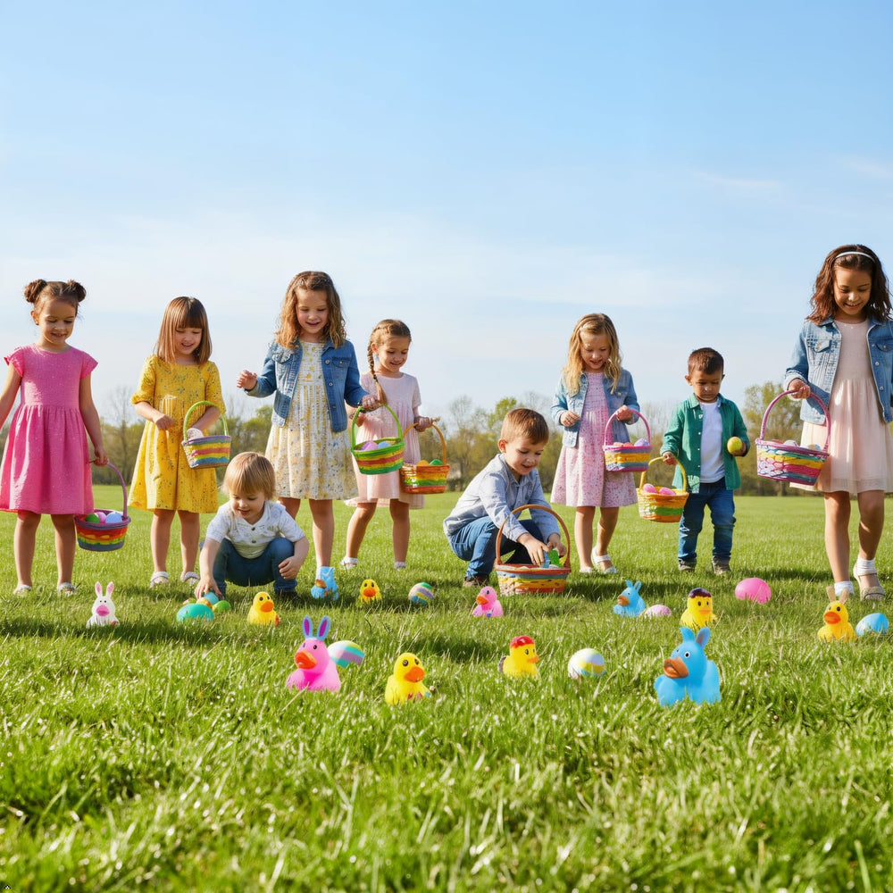 Cherislpy party favors ducks for kids' parties with safe, lightweight bath fun.