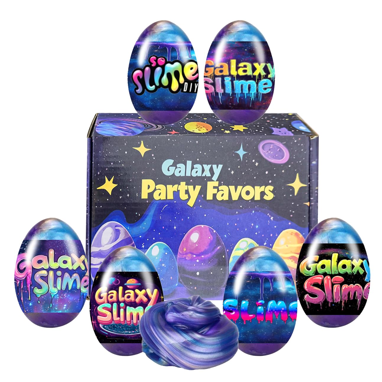 Cherislpy stress relief slime eggs soothe tension during creative activities.