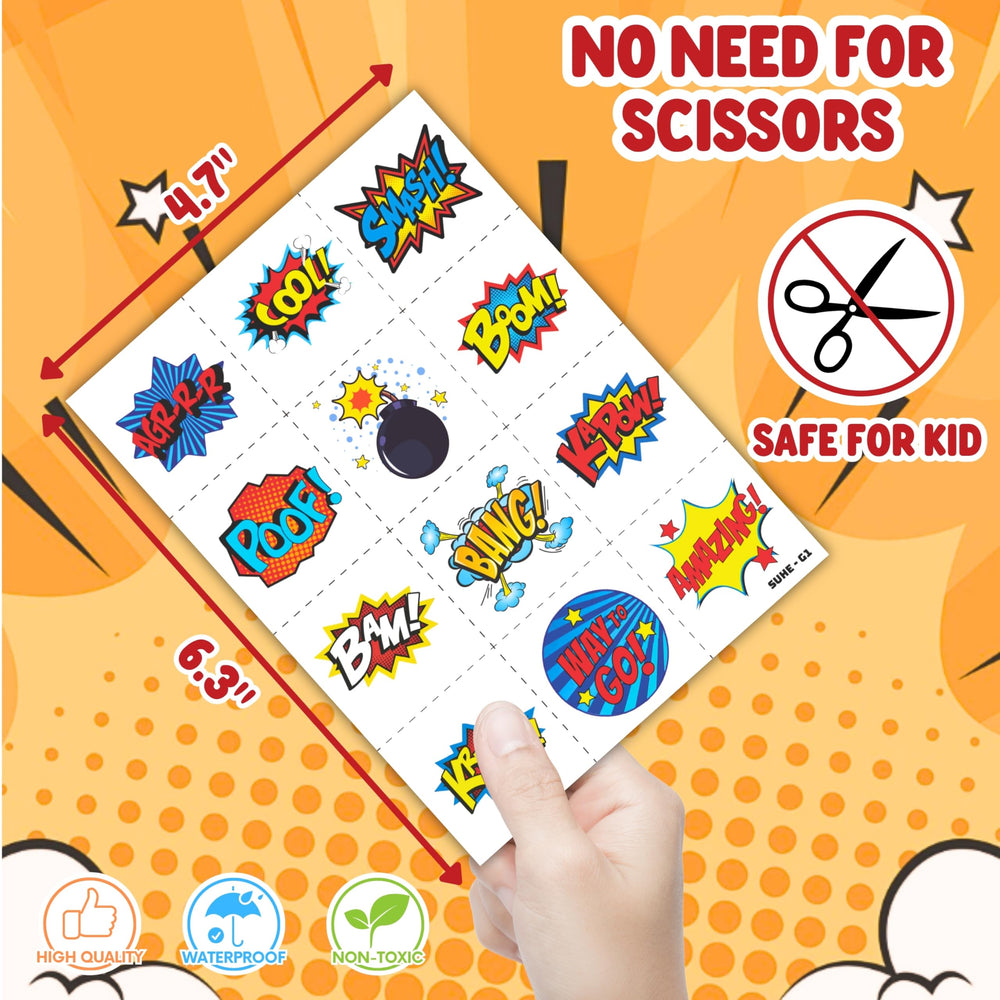Cherisnowy classroom reward tats, encouraging imaginative play with removable designs.