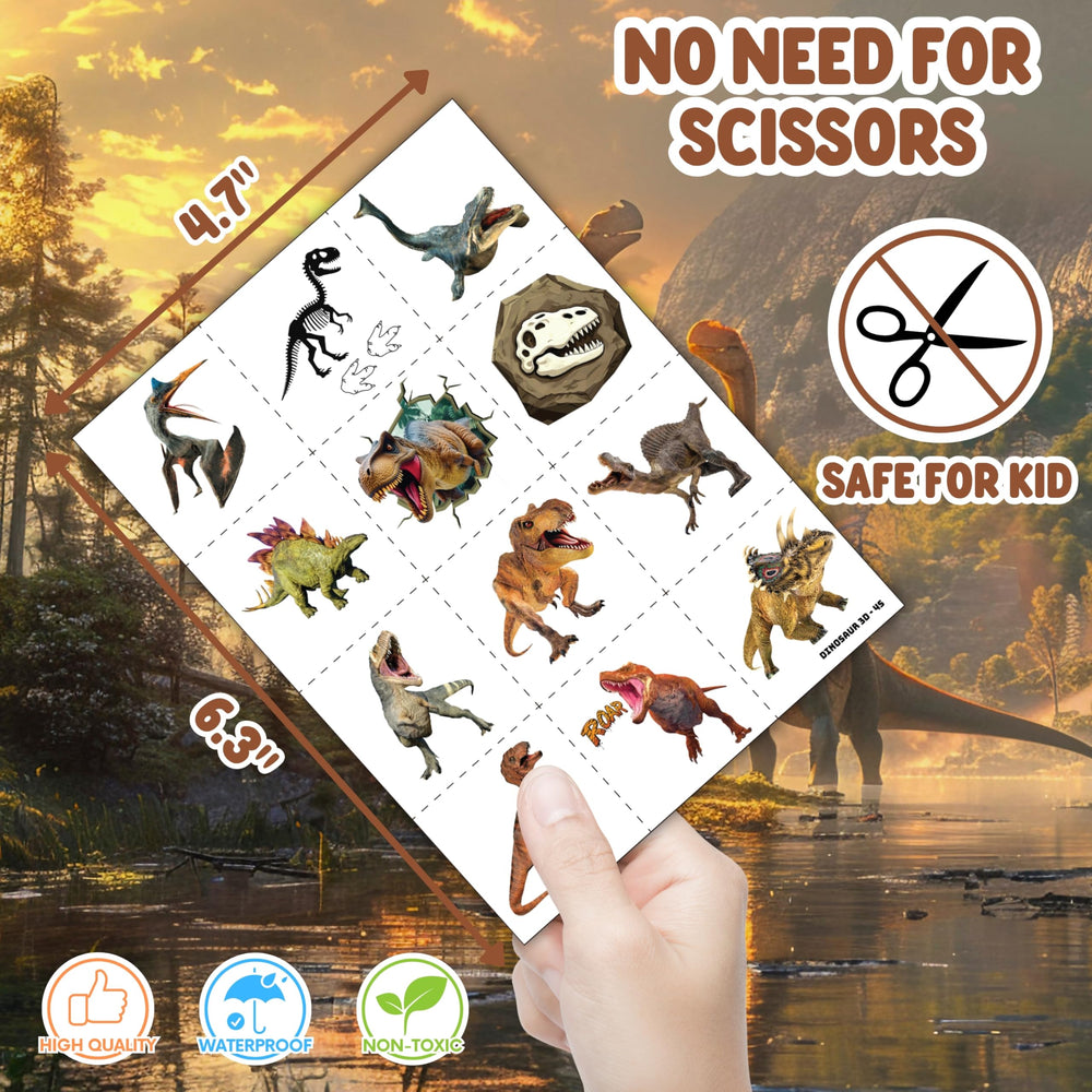 Cherisnowy classroom rewards with durable dinosaur tattoos and bracelets