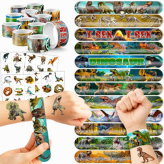 Cherisnowy dinosaur 3D tattoos pack for easy peel-and-stick party favors