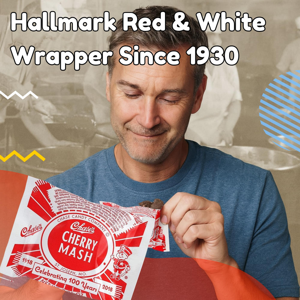 Cherry Mash 1930s nostalgia imagery evokes timeless American confectionery history
