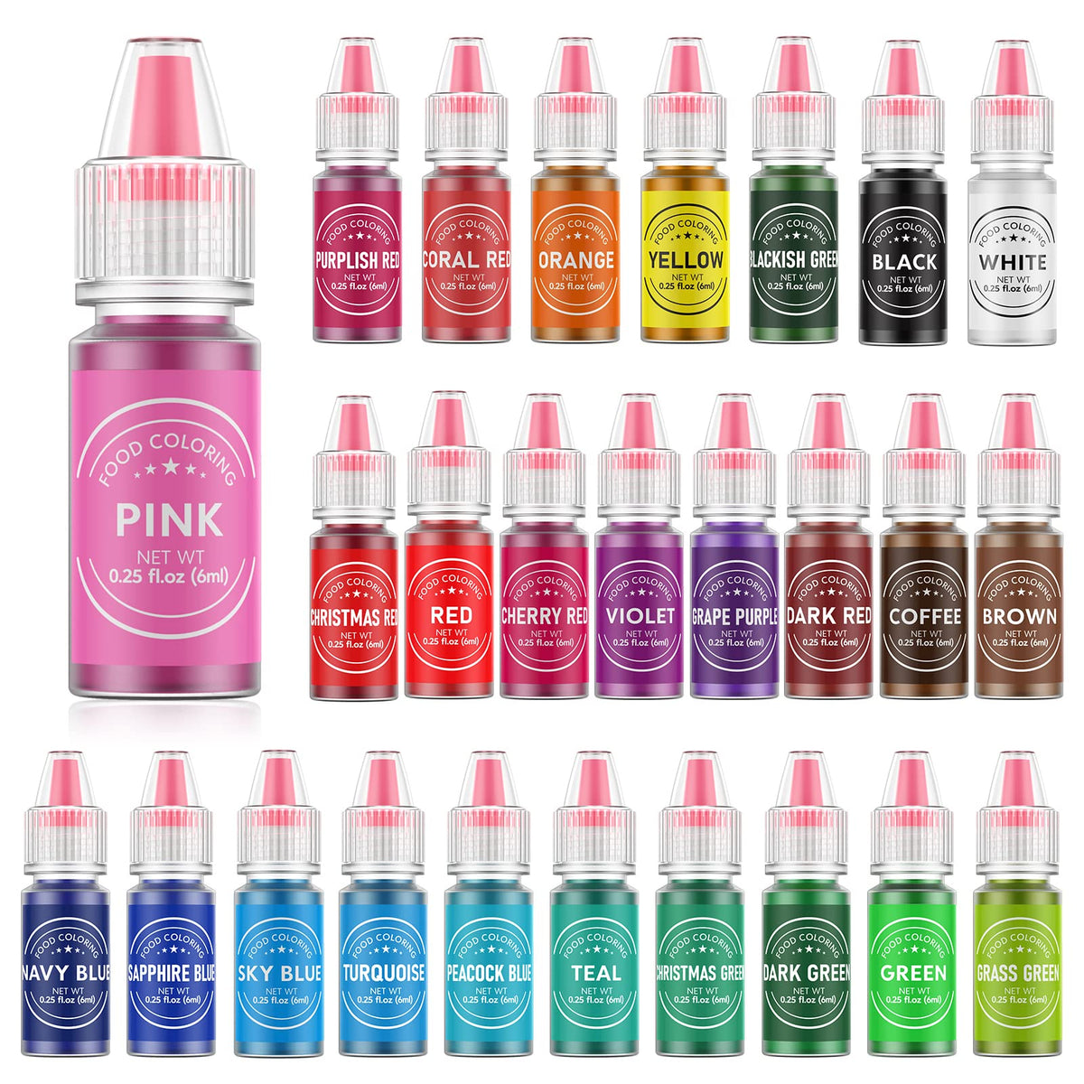 Cherrysea liquid coloring red drops for vibrant cake decorating and icing