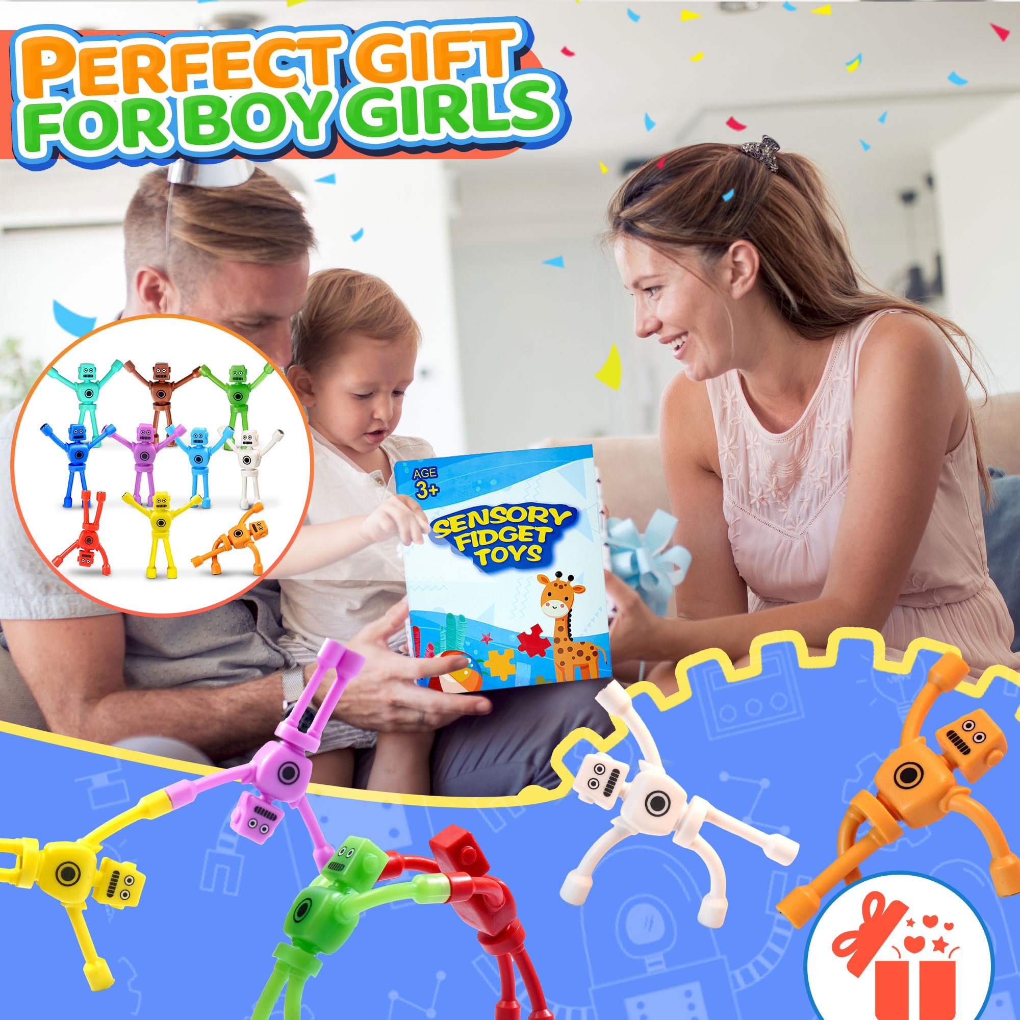 Cheslicr colorfully painted magnets spark imaginative shapes and stories.
