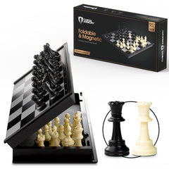 Chess Armory magnetic 9.5-inch travel chess board ready for on-the-go play