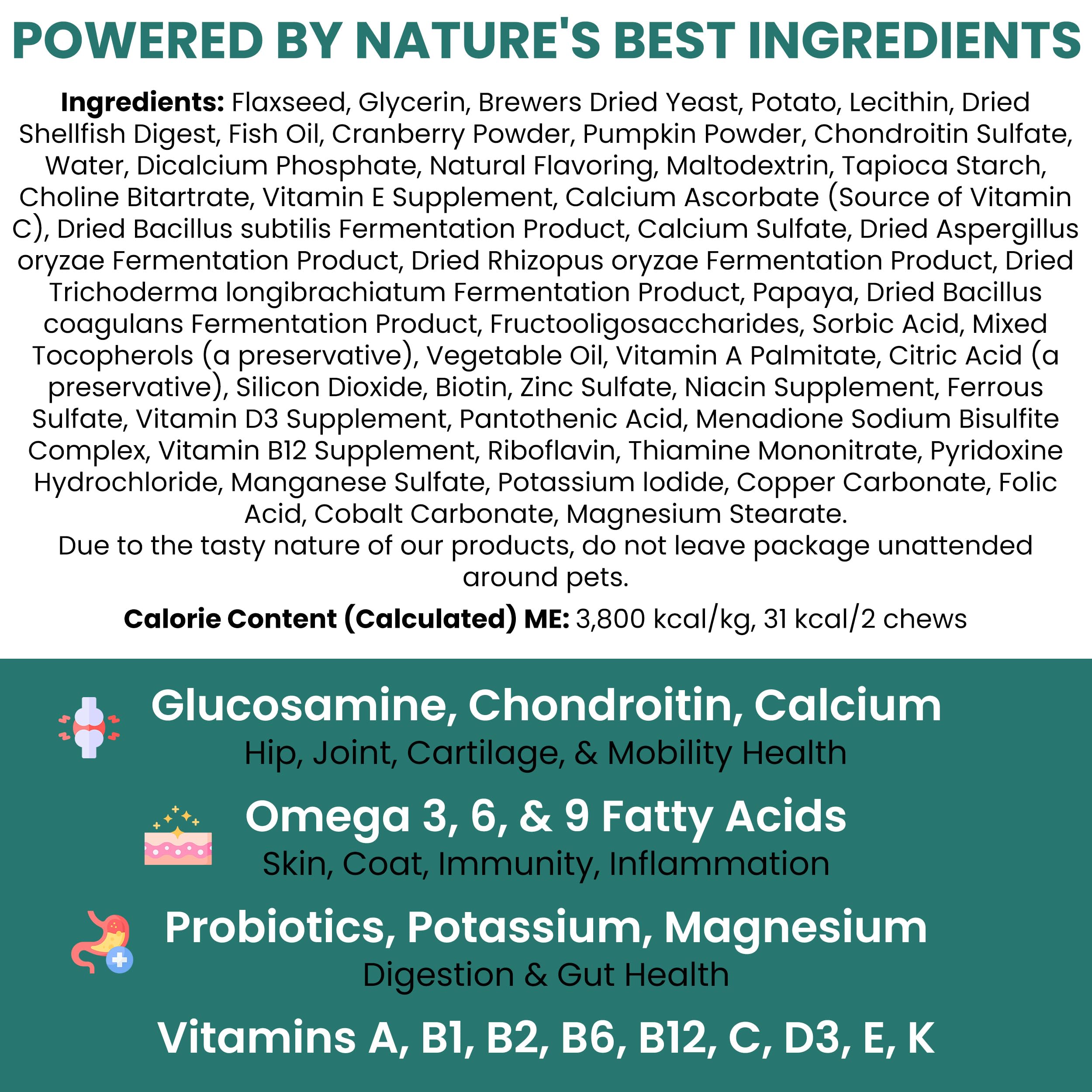 Chew + Heal Labs immune support with probiotics for gut health.