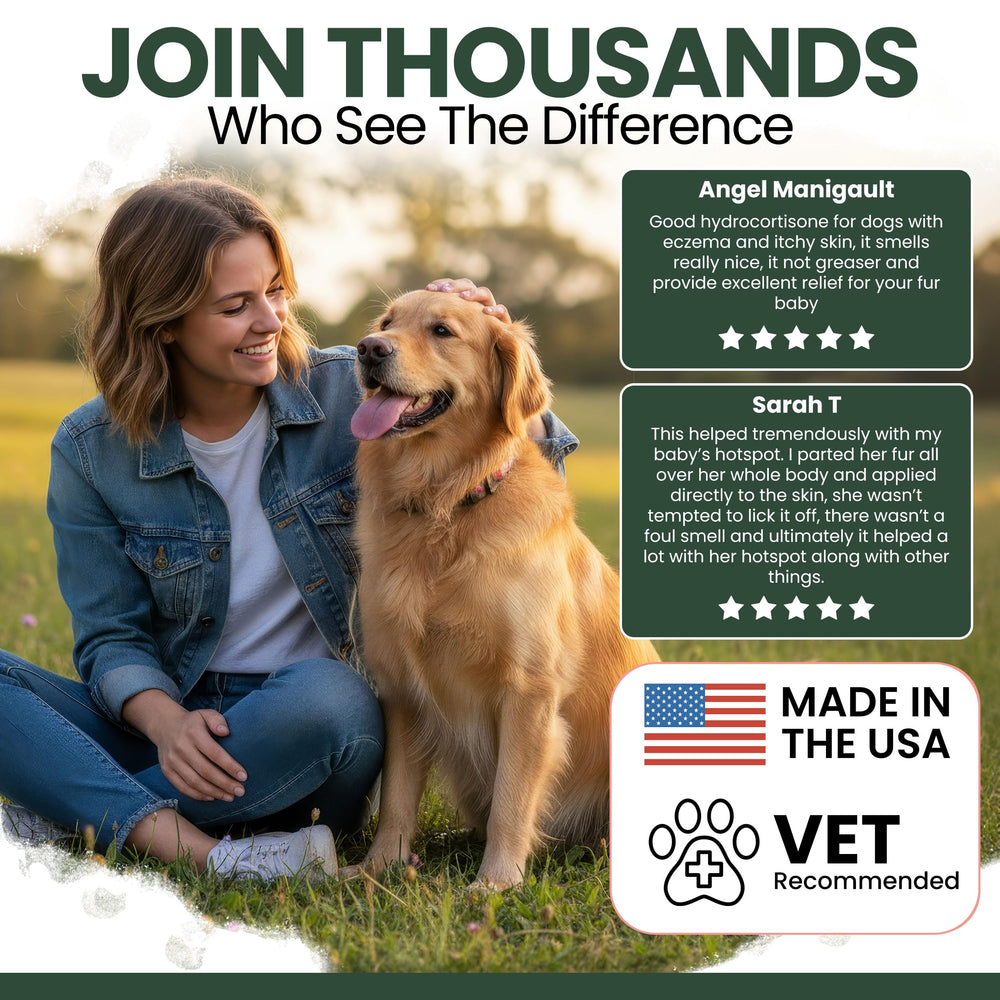 Flea bite relief with Chew + Heal Labs hydrocortisone lotion for dogs