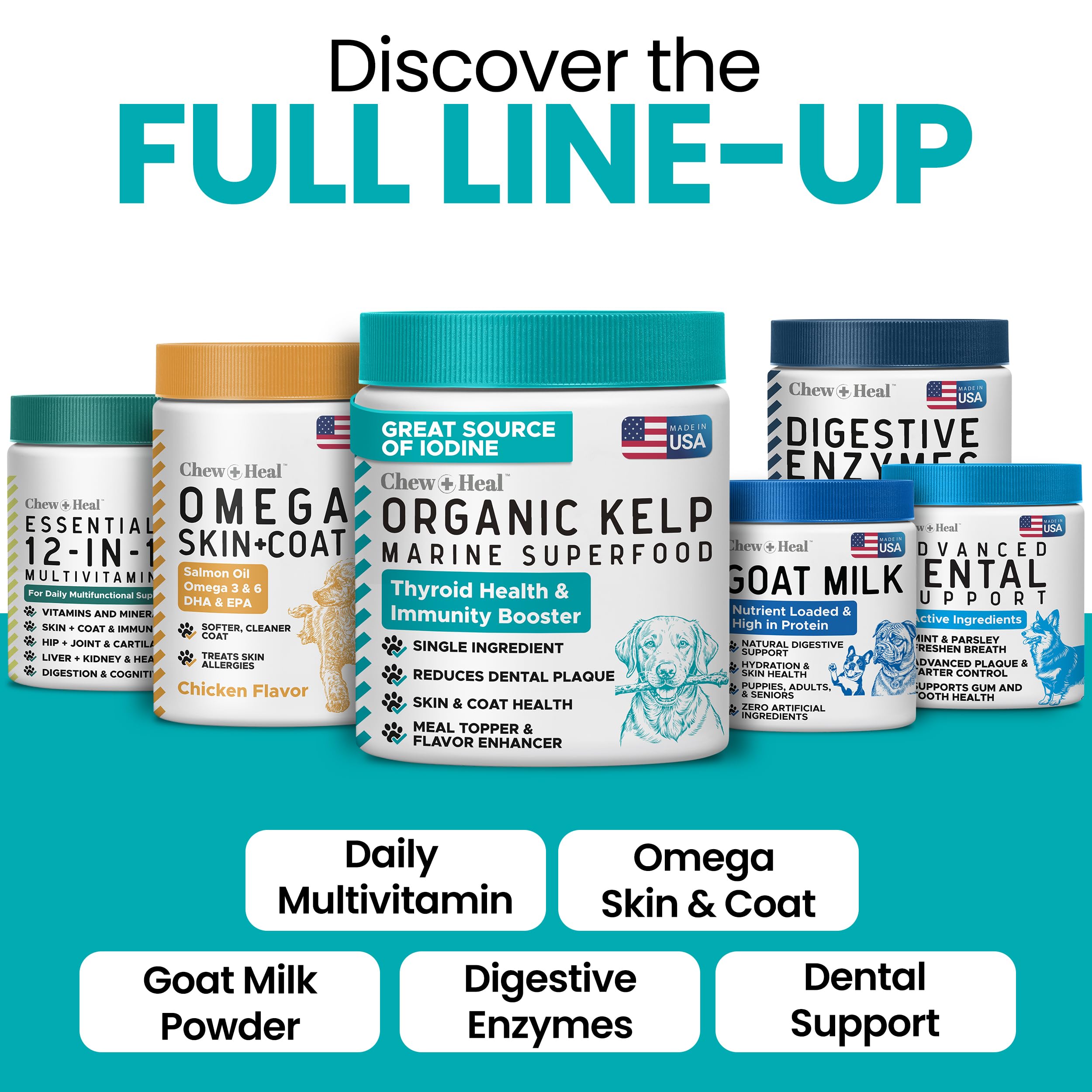 Glossy coat and healthy skin hint from daily sea kelp supplementation.