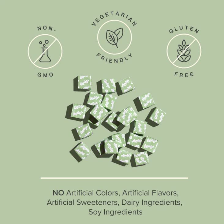 Chewsy Peaceful Sleep mint chews with individually wrapped servings for on-the-go nights