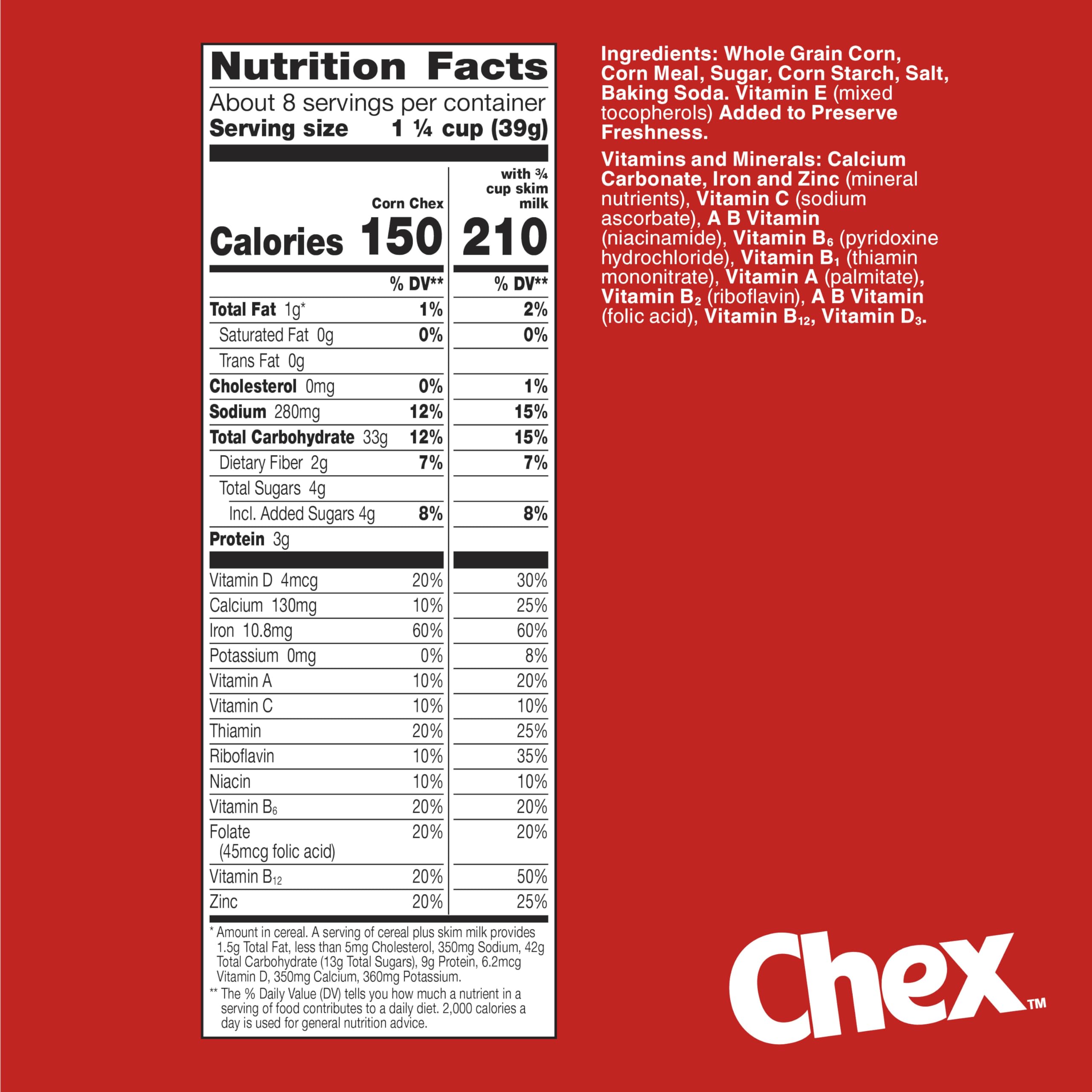 Pouring Chex corn cereal into a bowl for a gluten-free morning