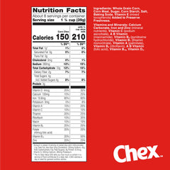 Pouring Chex corn cereal into a bowl for a gluten-free morning