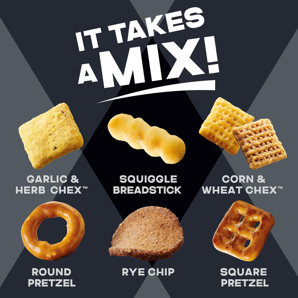 Chex Mix Bold Garlic and Herb rye chips deliver zesty bite at gatherings