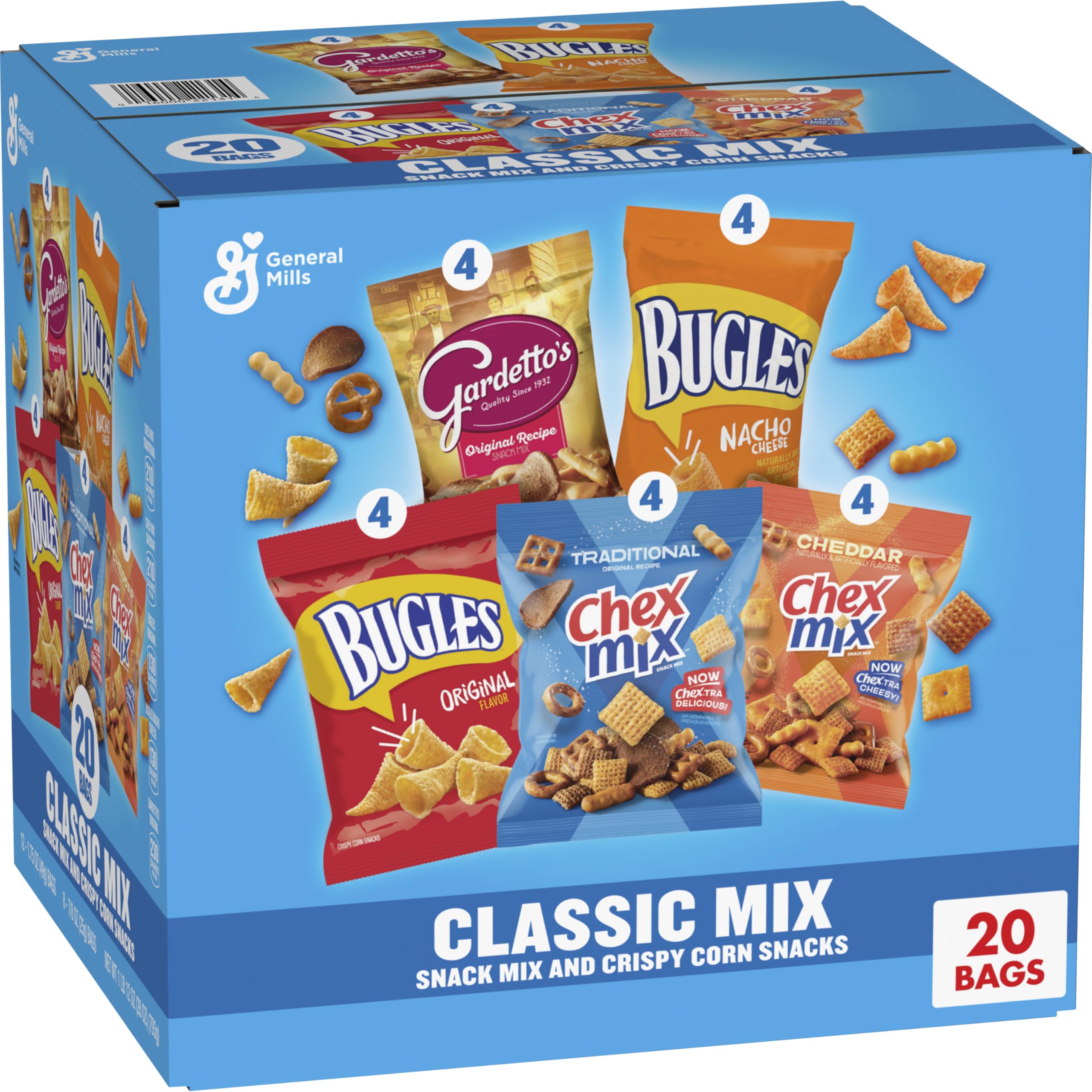 Chex Mix Classic Variety Pack bag for on-the-go snacking
