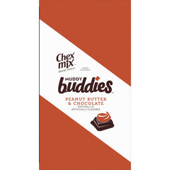 Crispy Chex pieces coated in chocolate and peanut butter, ready to share