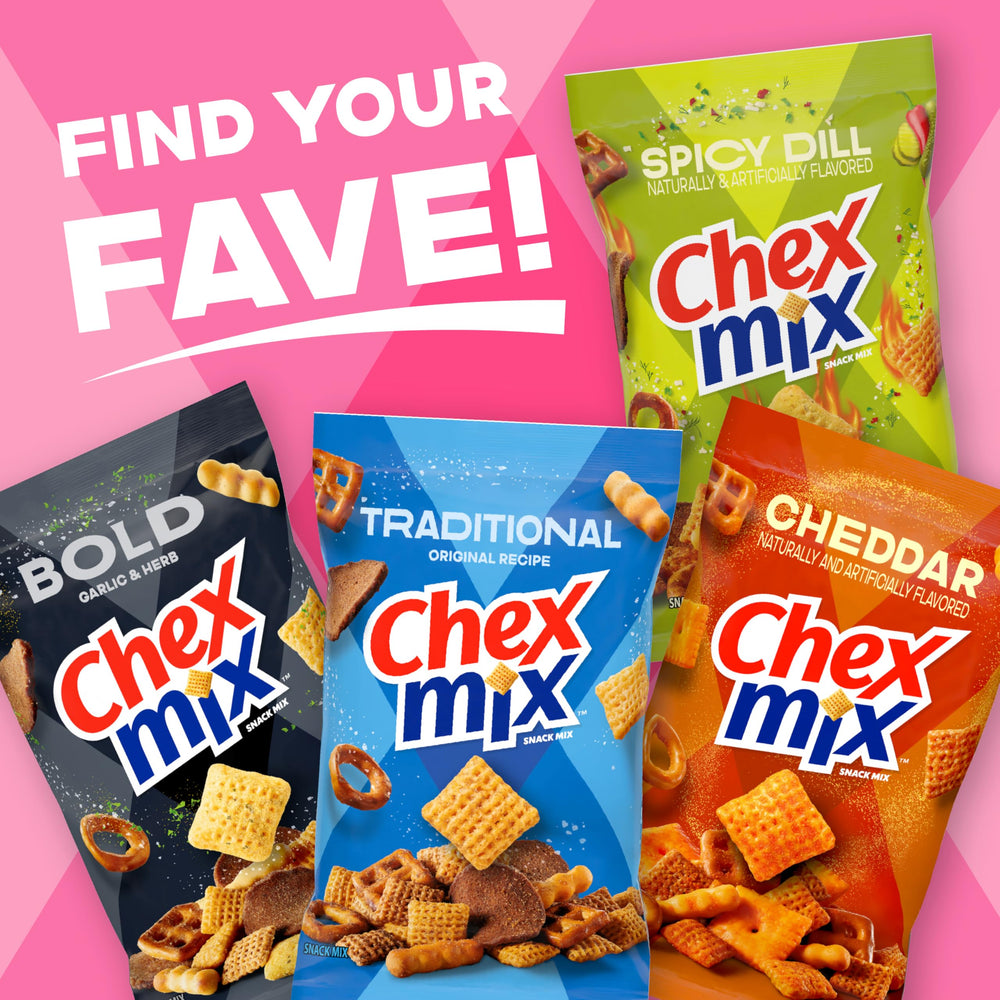 Party platter featuring Simply Chex Strawberry Creme Snack Mix for gatherings.