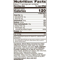 Close-up of Crunchy Strawberry Creme Chex pieces, highlighting texture and fruity flavor.