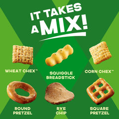 Chex Mix Sour Cream and Onion snack assortment with crunchy bites