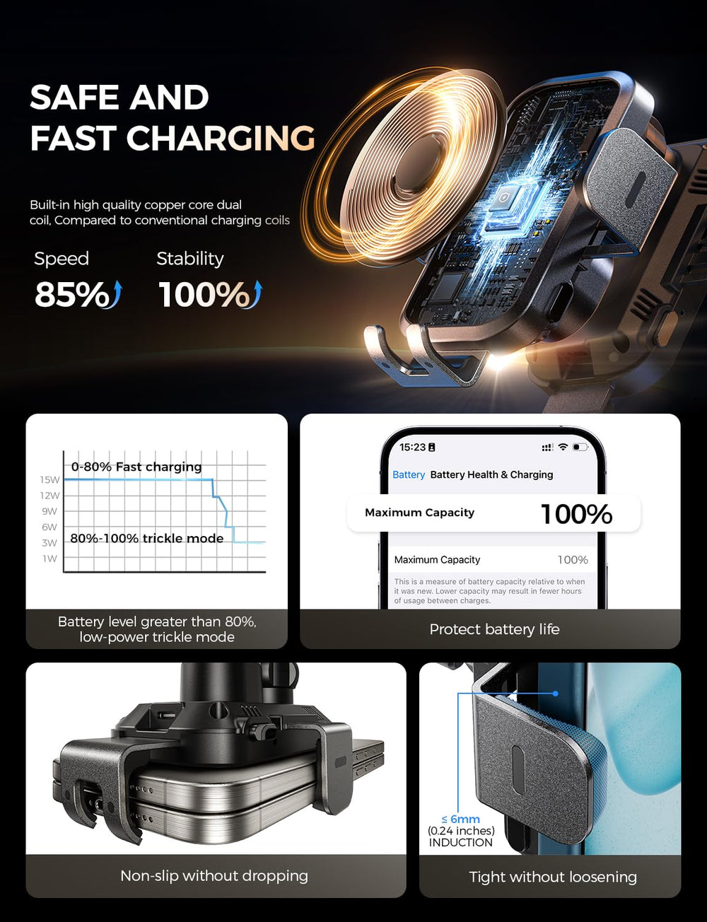 CHGeek 15W mode enables faster wireless charging for compatible devices