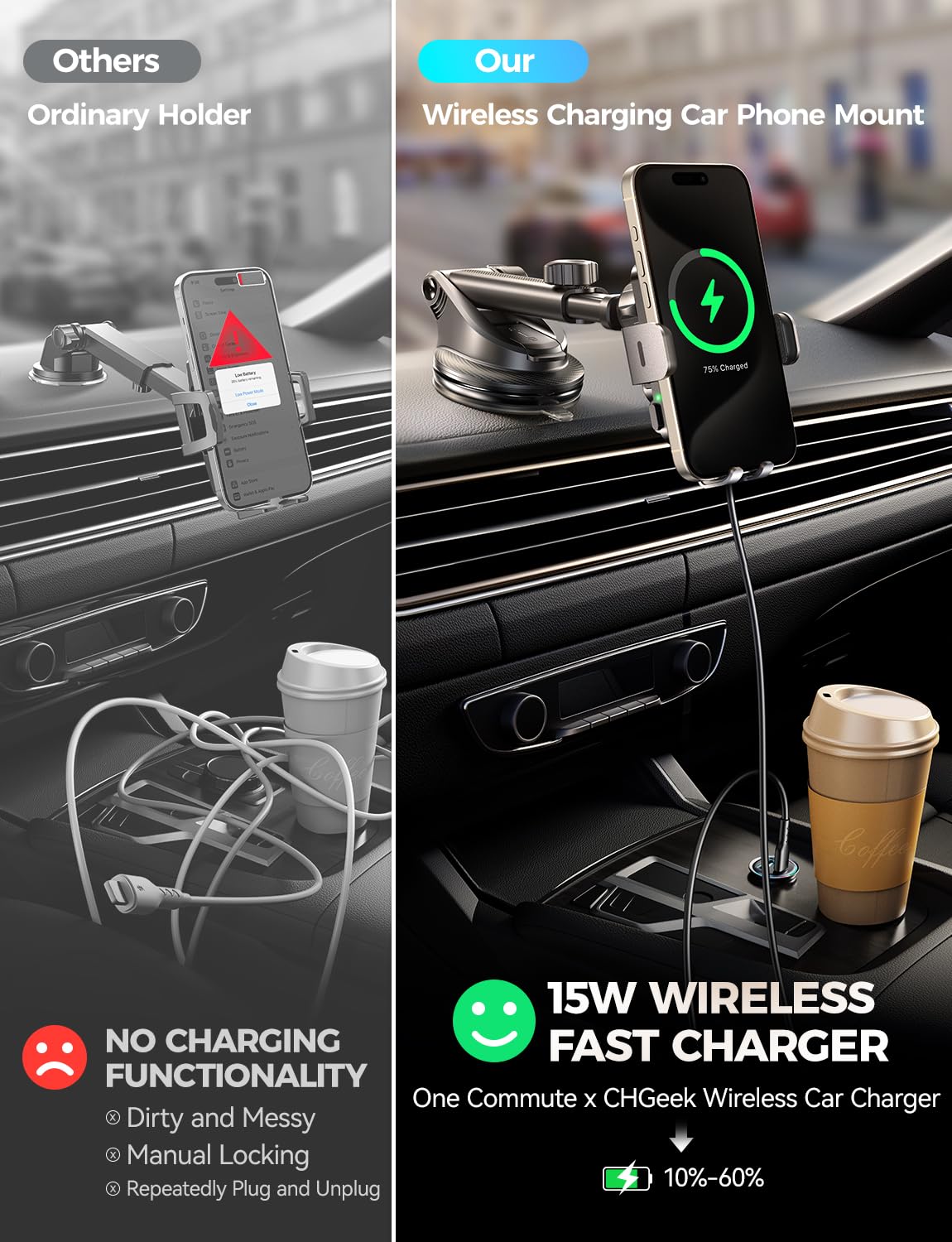 CHGeek vent-clip mount keeps your phone within easy reach on air vents