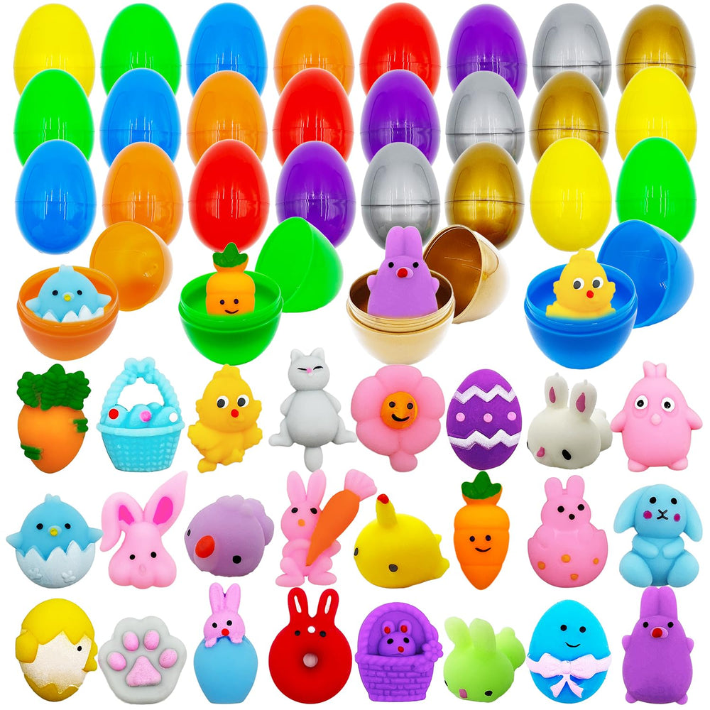 CHHOEAV Easter mochi squishy toy inside a colorful egg for Easter egg hunt fun