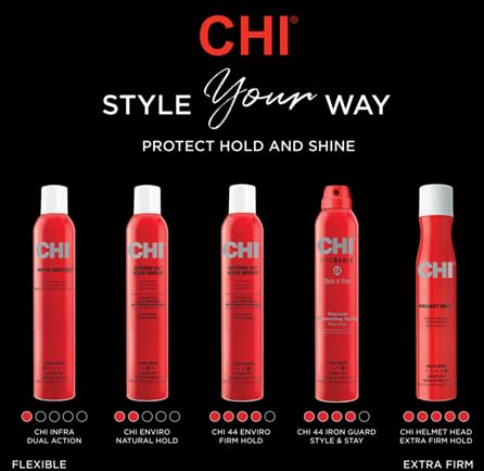 CHI 44 Iron Guard finished style with long-lasting hold.