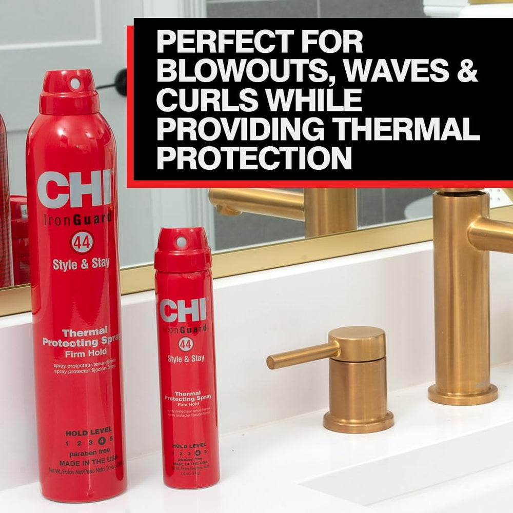 CHI 44 Iron Guard hair with shine after application.