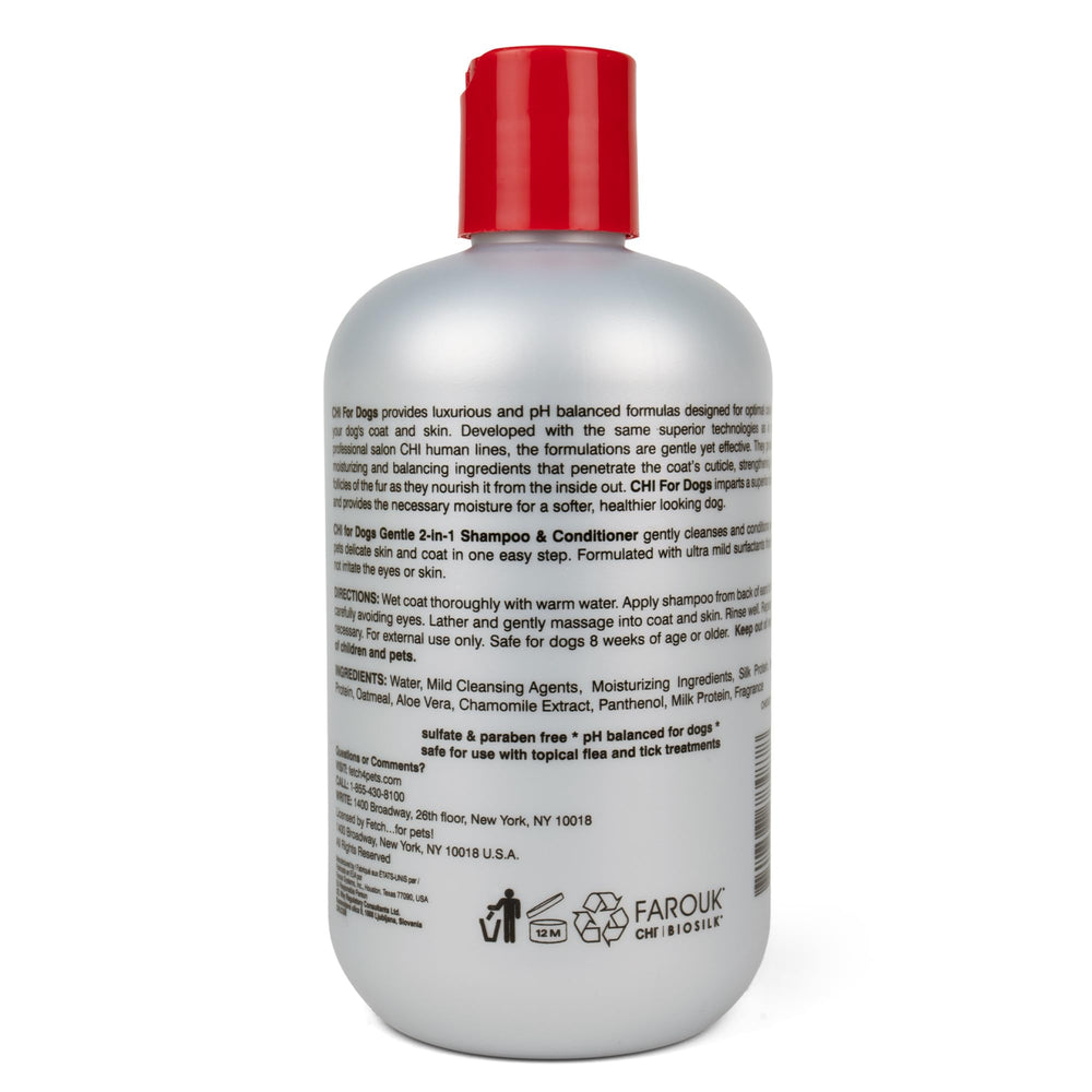 After-bath soft coat image implies easier brushing and shine.