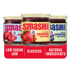 Chia Smash Classics strawberry jar with real fruit flavor for toast