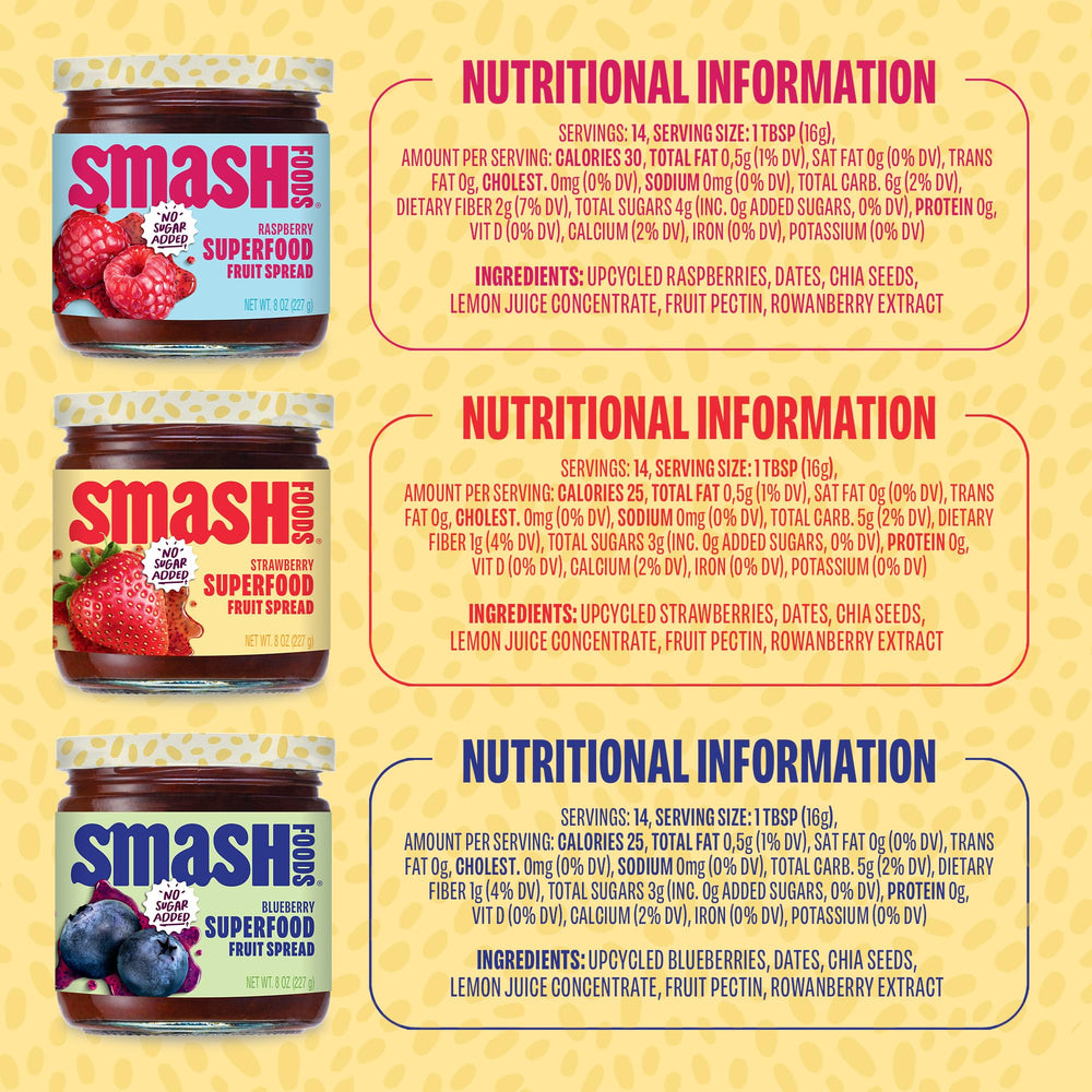 Chia Smash swirled into oats or yogurt for fiber and protein boost