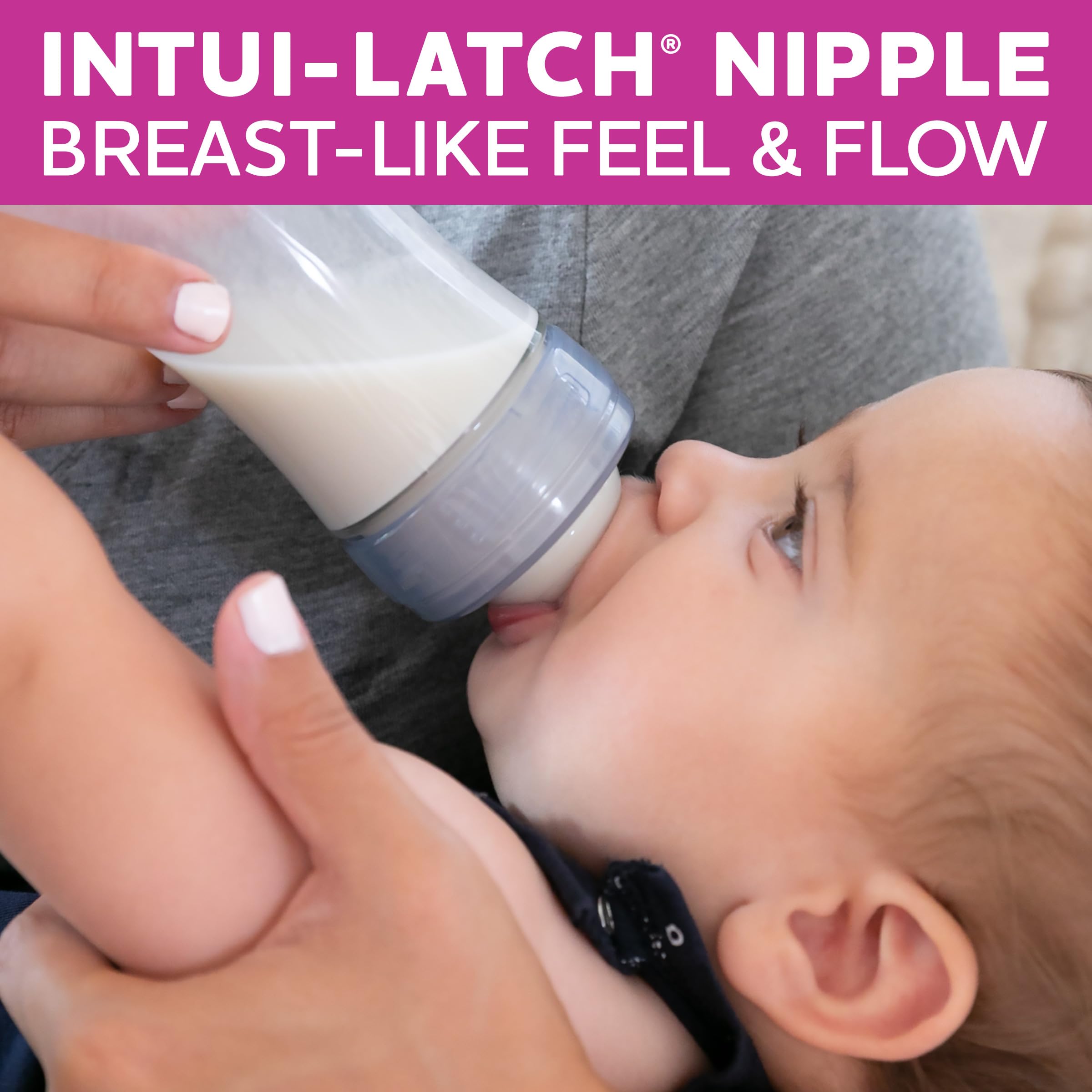 Chicco Duo anti-colic valve helps reduce air during feeds
