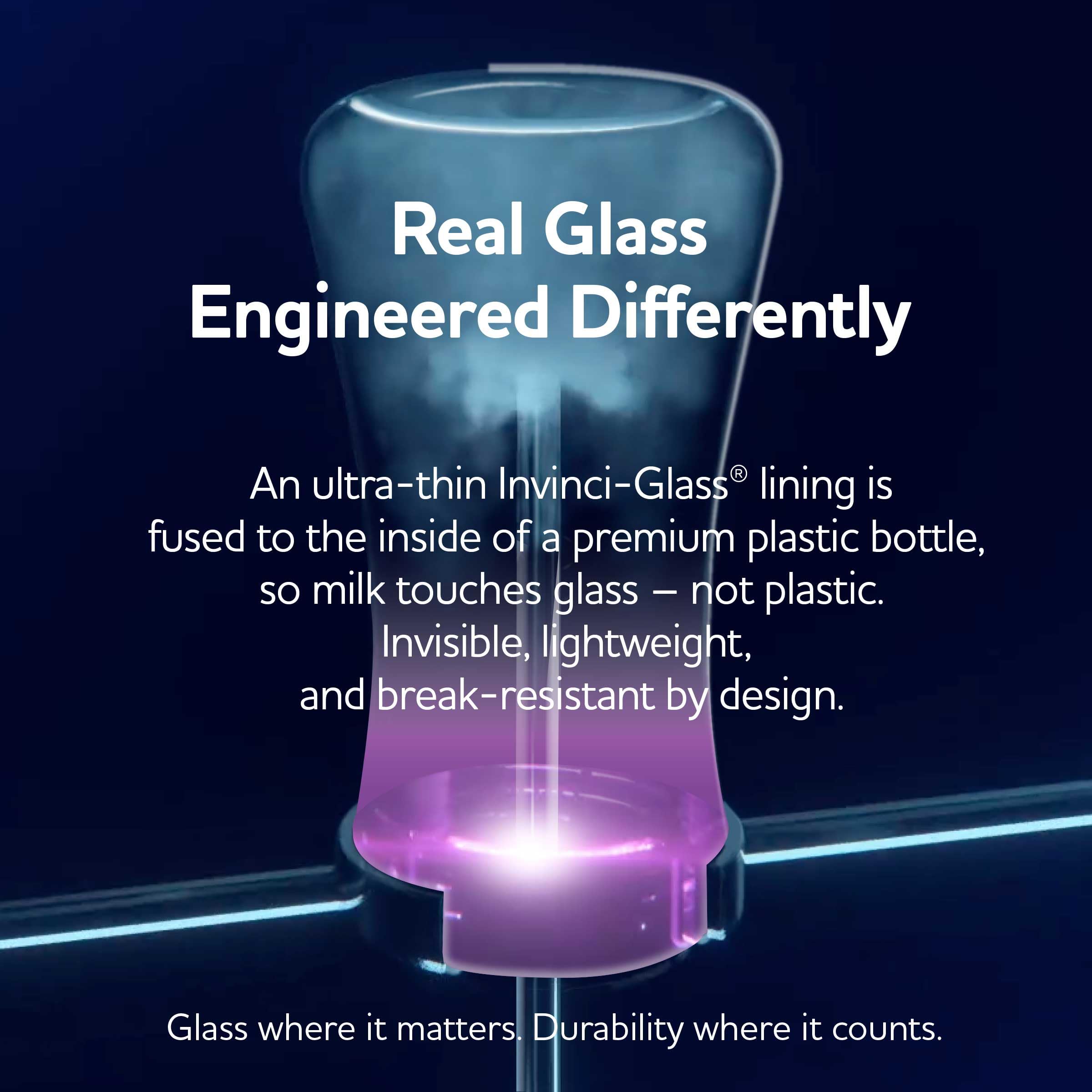 Chicco Duo patented invinci-glass tech bonds glass to interior for lasting durability