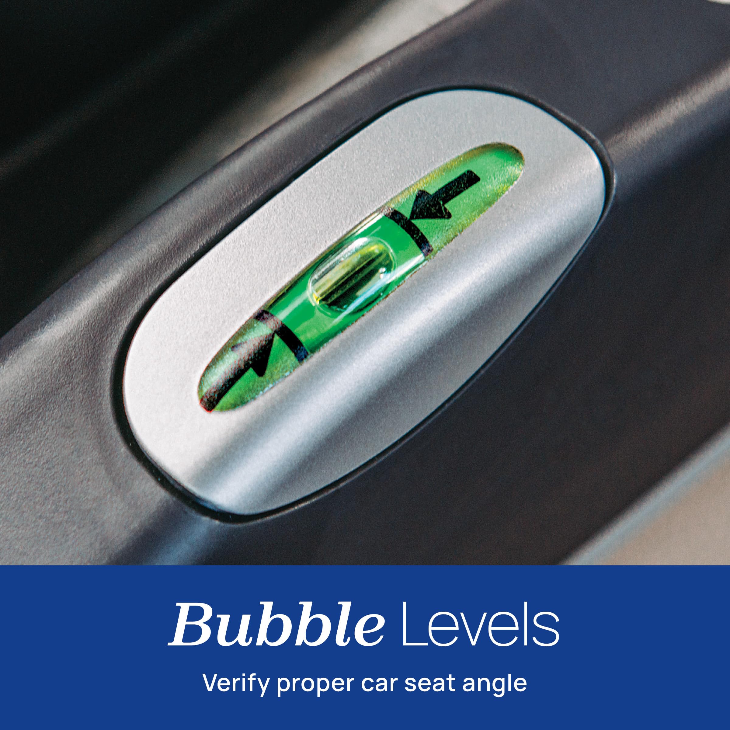 Chicco KeyFit Base latch-tightener provides precise angle for proper install.