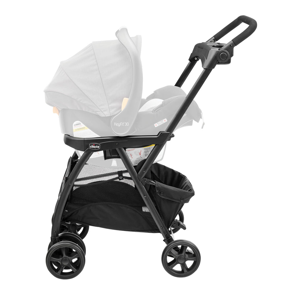 Chicco KeyFit Caddy frame stroller all-wheel suspension for a smooth ride
