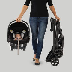 Chicco KeyFit Caddy frame stroller side view highlighting lightweight design